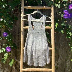 Grey and Gold Heart Tank Top